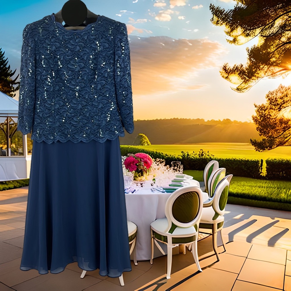 Sequined and Lace Dress by Mea Amies Boutique 12